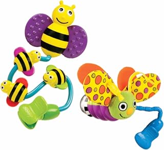 Sassy Busy Bee and Fun Firefly Stroller Clip On Toys (Discontinued by Manufacturer)