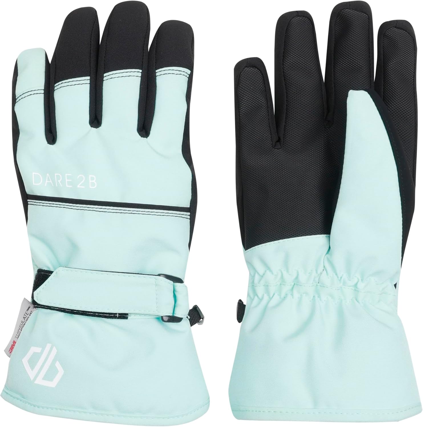 Dare 2b Restart Children's Winter Gloves Unisex Water-Repellent Finish Highly Insulated Lining for Warmth, Textured Palm for Grip and Elastic Wrist for Comfort, Perfect
