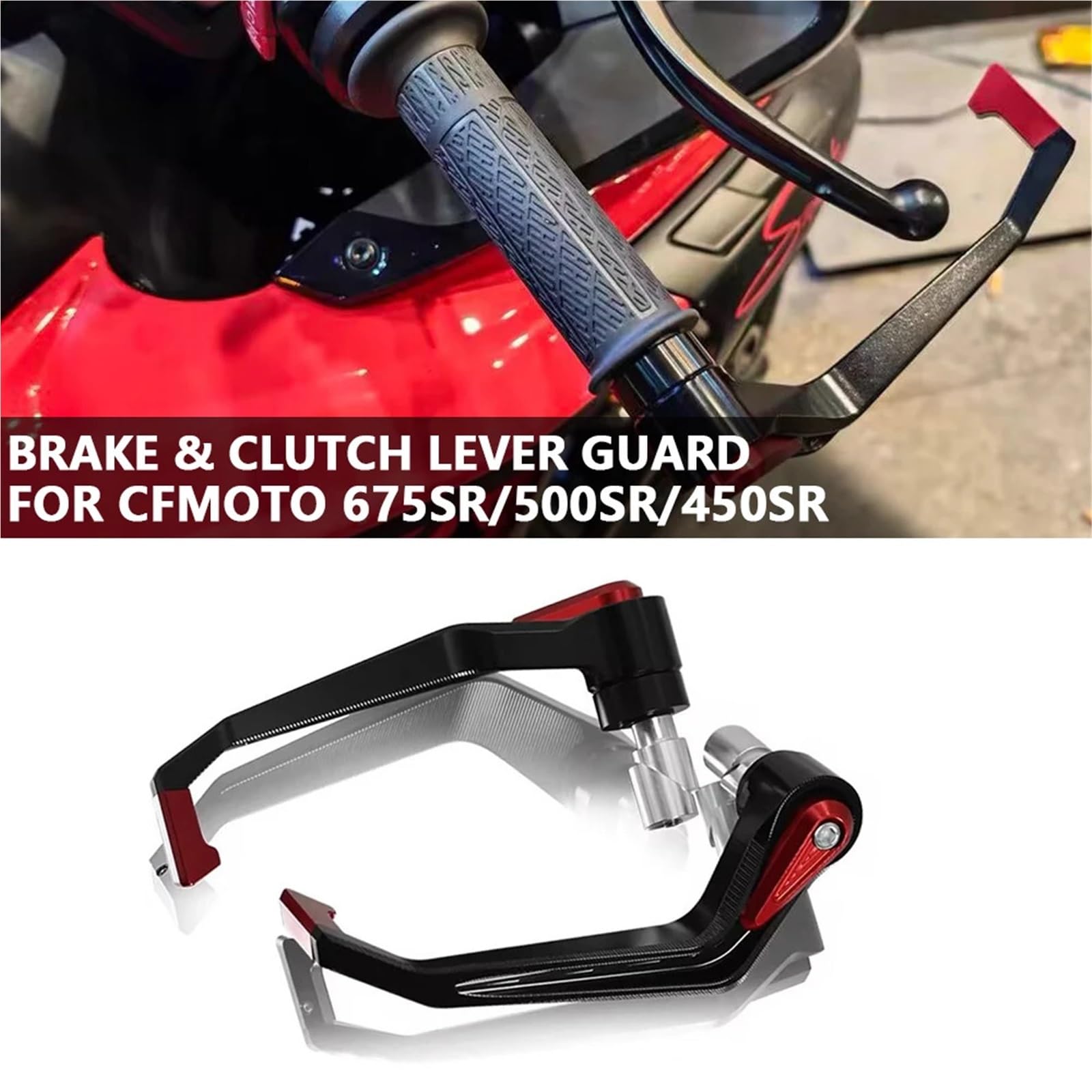 Paramani Motocross Adatto per CFMOYO 675/500/450SRS Moto Freno Frizione Paramani Professionale Modificato Da Corsa(500SR red)