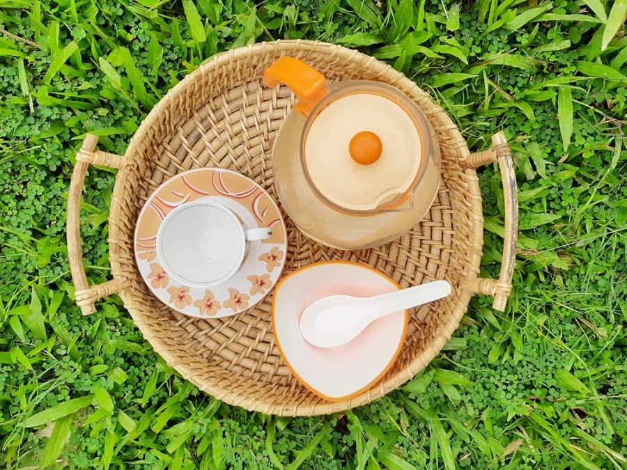 Das Departmental Store's Snacks/Tea/Dry/Fruits/Kitchen Decor Traditional Handmade Serving Tray
