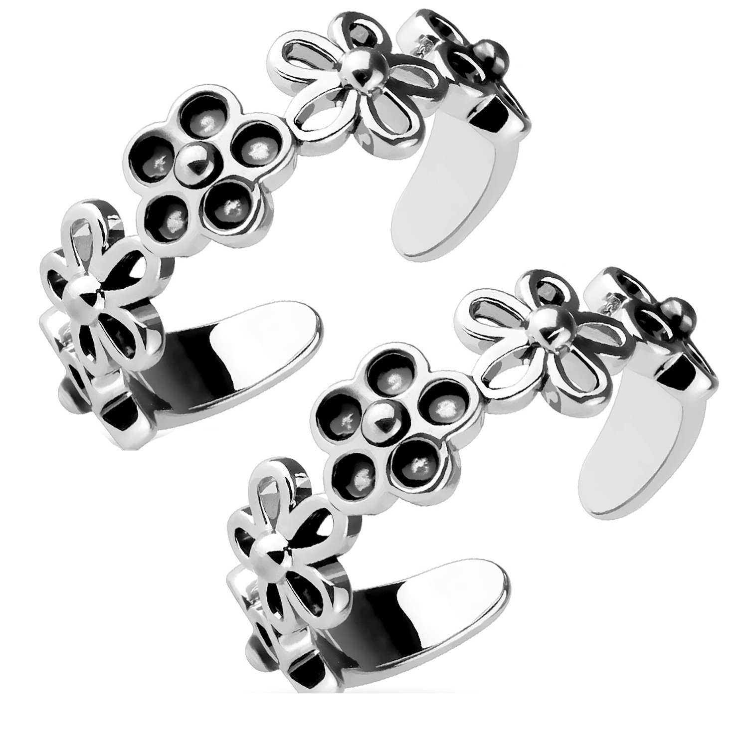 Via Mazzini Adjustable Flowers Design Toe Rings for Women and Girls (TR0001) 1 Pair (B07CZ275BF) Amazon Price History, Amazon Price Tracker
