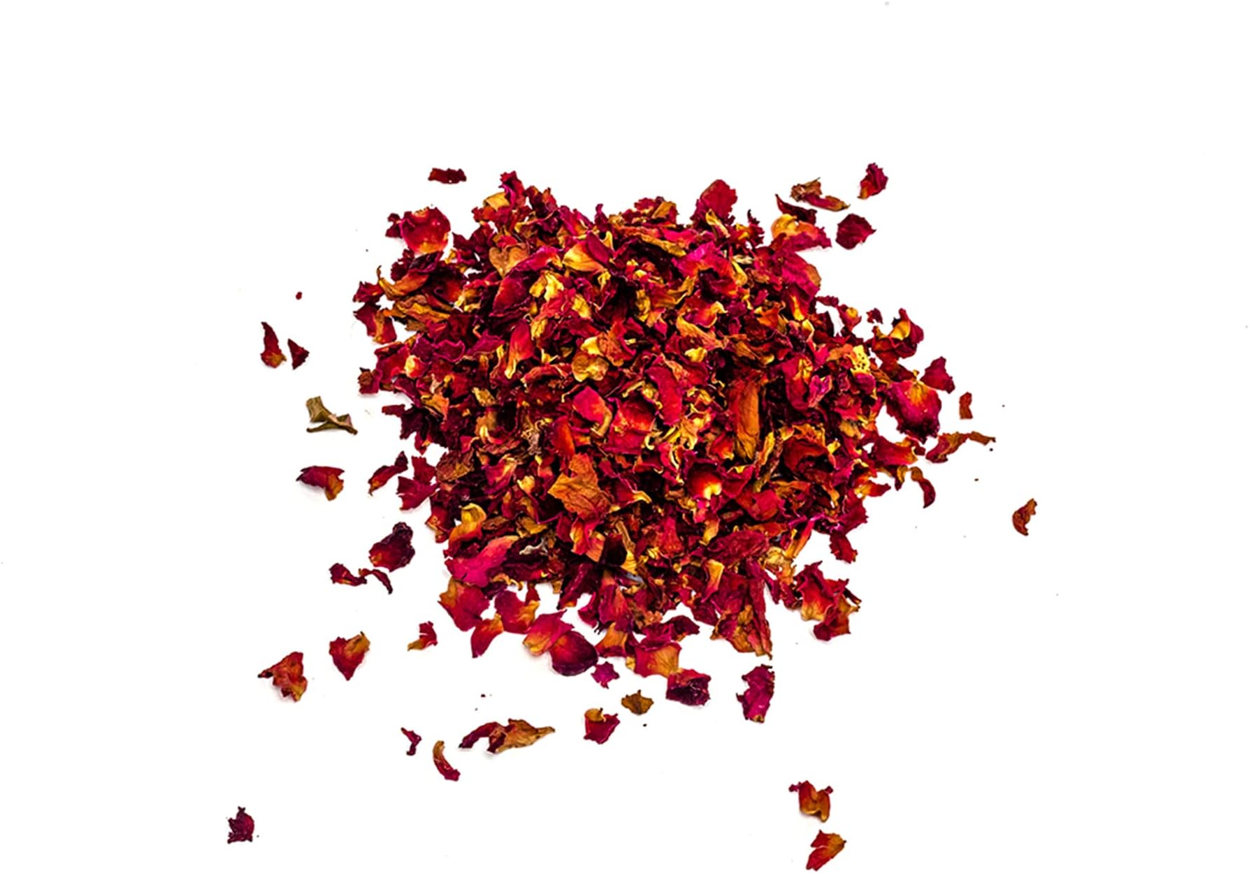 Dried Red Rose Petals, 1.75 oz (50gm), from Mt. Everest Country Nepal, Edible, Naturally Sun Dry, Hand Picked, Pleasant Scent, Good for Rosewater, Herbal Tea, Aromatherapy, Altar Supplies