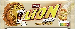 Nestlé LION Multipack, Schokoriegel mit weißer Glasur, leckerer Karamell-Füllung und knuspriger Waffel, Süßigkeiten Großpa...