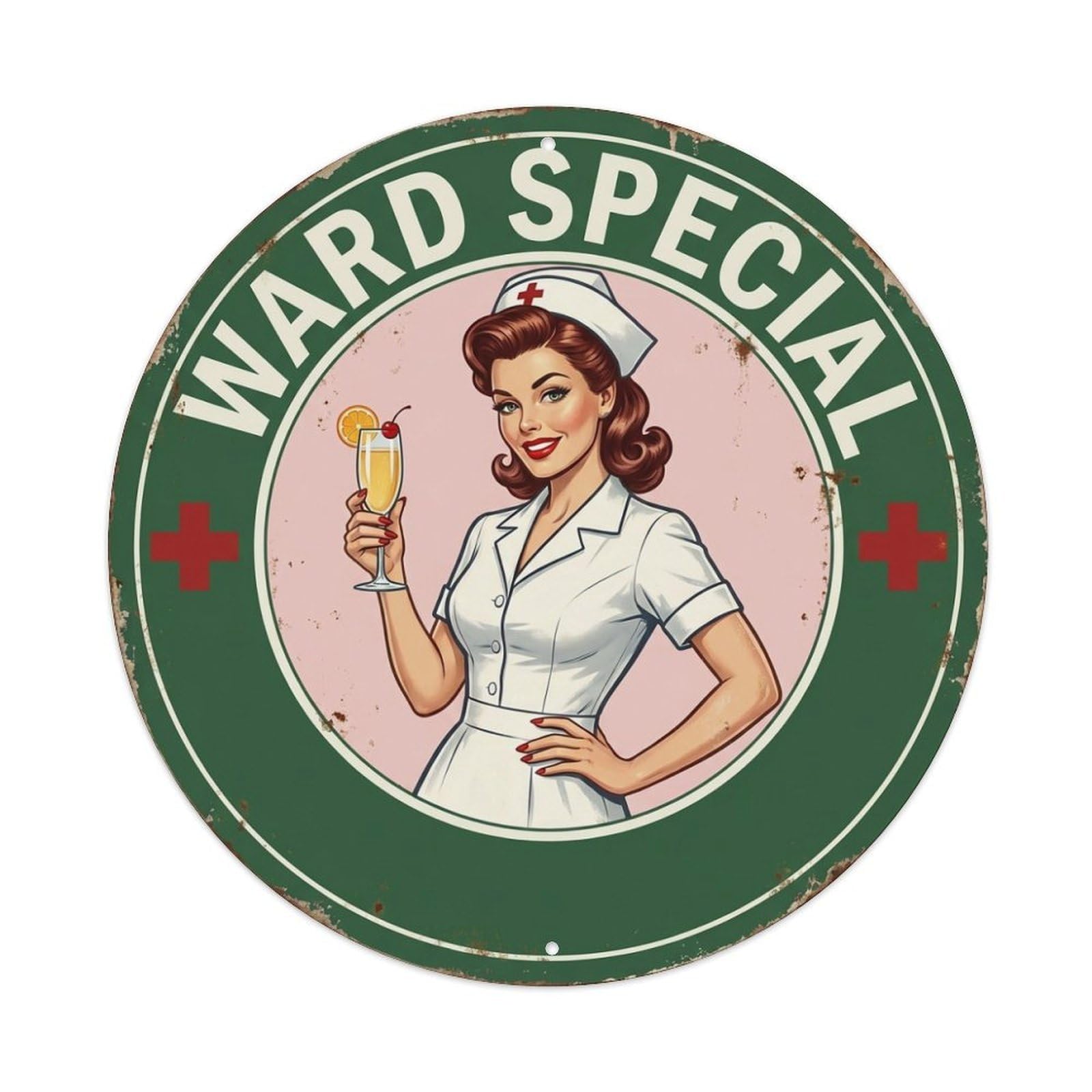 Funny Quote Ward Special Nurse Metal Tin Sign
