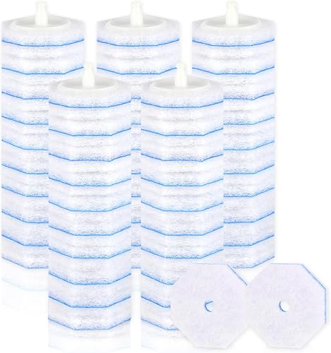 50 repuestos desechables para varita de inodoro para varita de inodoro, 5 veces repuesto de limpiador de potencia, suministros de limpieza de baño,