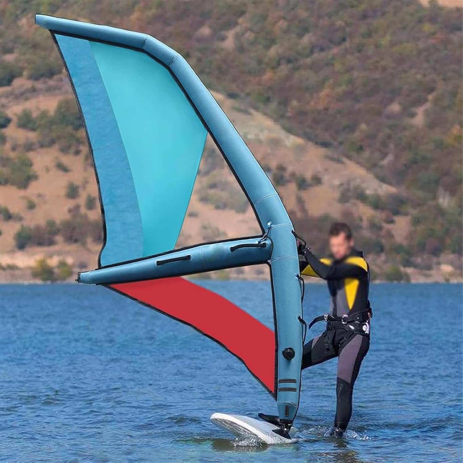 Windsurfing Wing Foliensegel, aufblasbar, 5,2 m, mit Oxford-Tuch & PVC, leichtes Handdesign, geeignet für Outdoor-Wassersport
