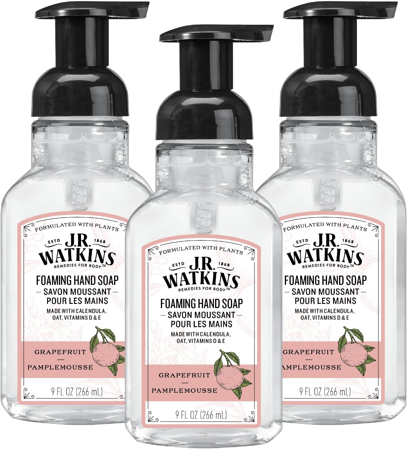 J.R. Watkins Foaming Hand Soap Refill 3 Pack 28 fl oz