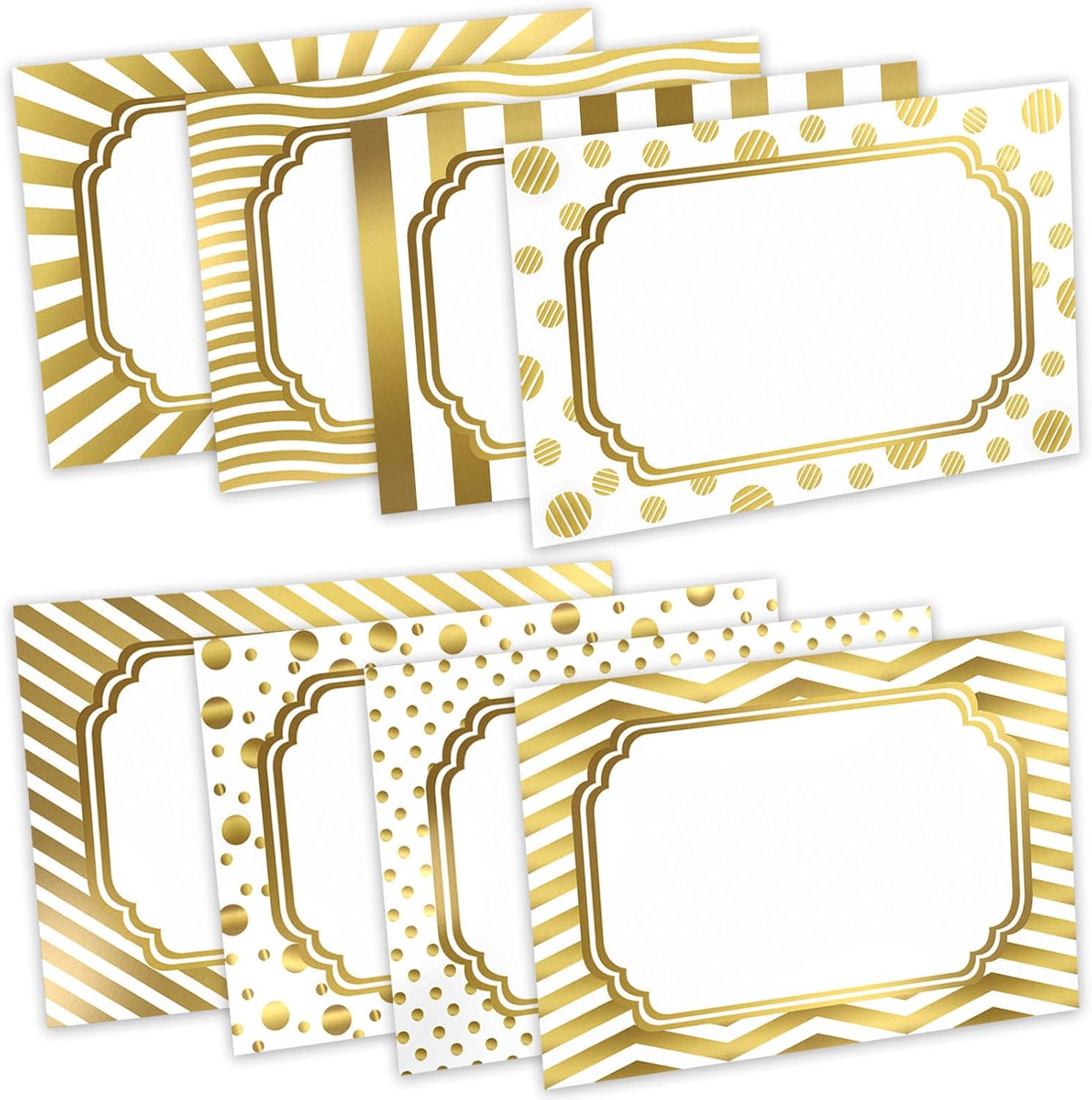 240 Pcs Gold Name Tags tickers(3"x 2")Removable Nametags