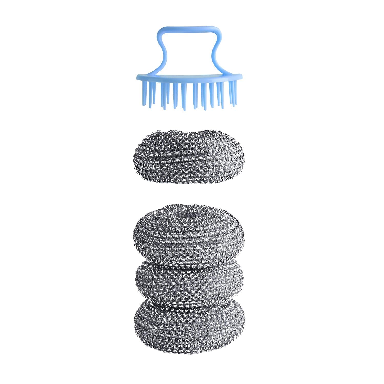 Lakeland Heavy Duty Scourers – Pack of 3 Non-Scratch Scrubbing Sponges – Tough Surface Cleaner for Pots, Pans & Grills – Long-Lasting – Multi-Purpose Kitchen Scourer