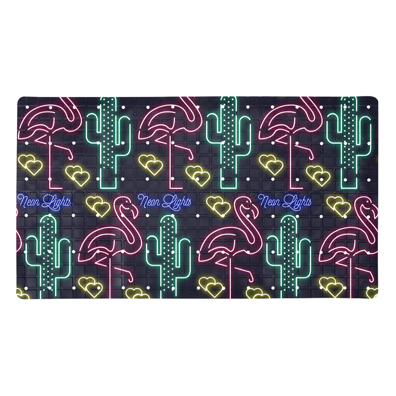 Tapis de bain antidérapant haut de gamme design flamant rose 71 x 40 cm