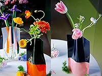 Vista 2 de BLOFLO - Florero plegable, florero plegable, florero expandible, jarrones de flores de plástico, jarrones extraíbles para centros de mesa