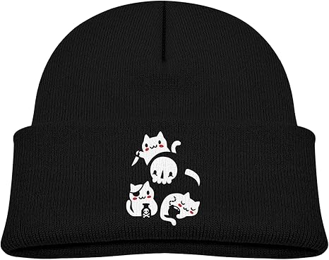 Amazon Co Jp キッズ帽子 かわいい ネコ スカル 猫 和風 キャップ 子供 ニット帽 可愛い帽子 キャップ ニットキャップ サマーニットキャップ 室内帽 帽子 キャスケット 親子お揃い帽 子供用 ストレッチ性抜群 柔らかい 綿 男女兼用 ファッション オールシーズン