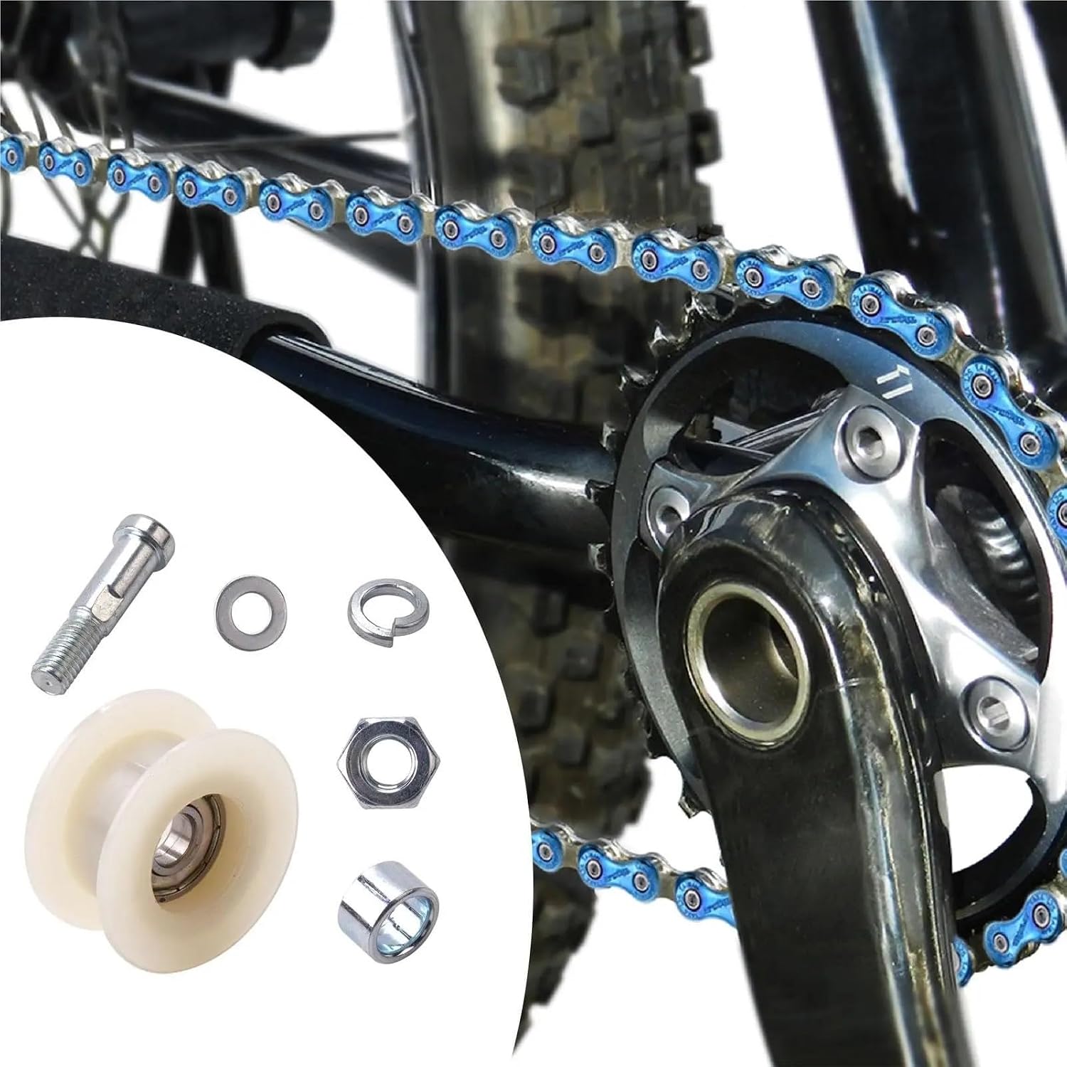 Chain Roller Pulley Tensioner Spare Parts Bike Engine Kit