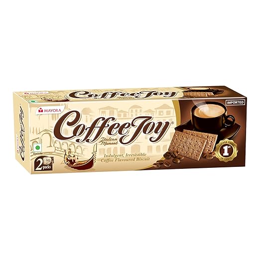 COFFEE JOY - Super Tasty Coffee Thins Biscuit - 78gm |39gm x Pack of 2| |Pack of 4|