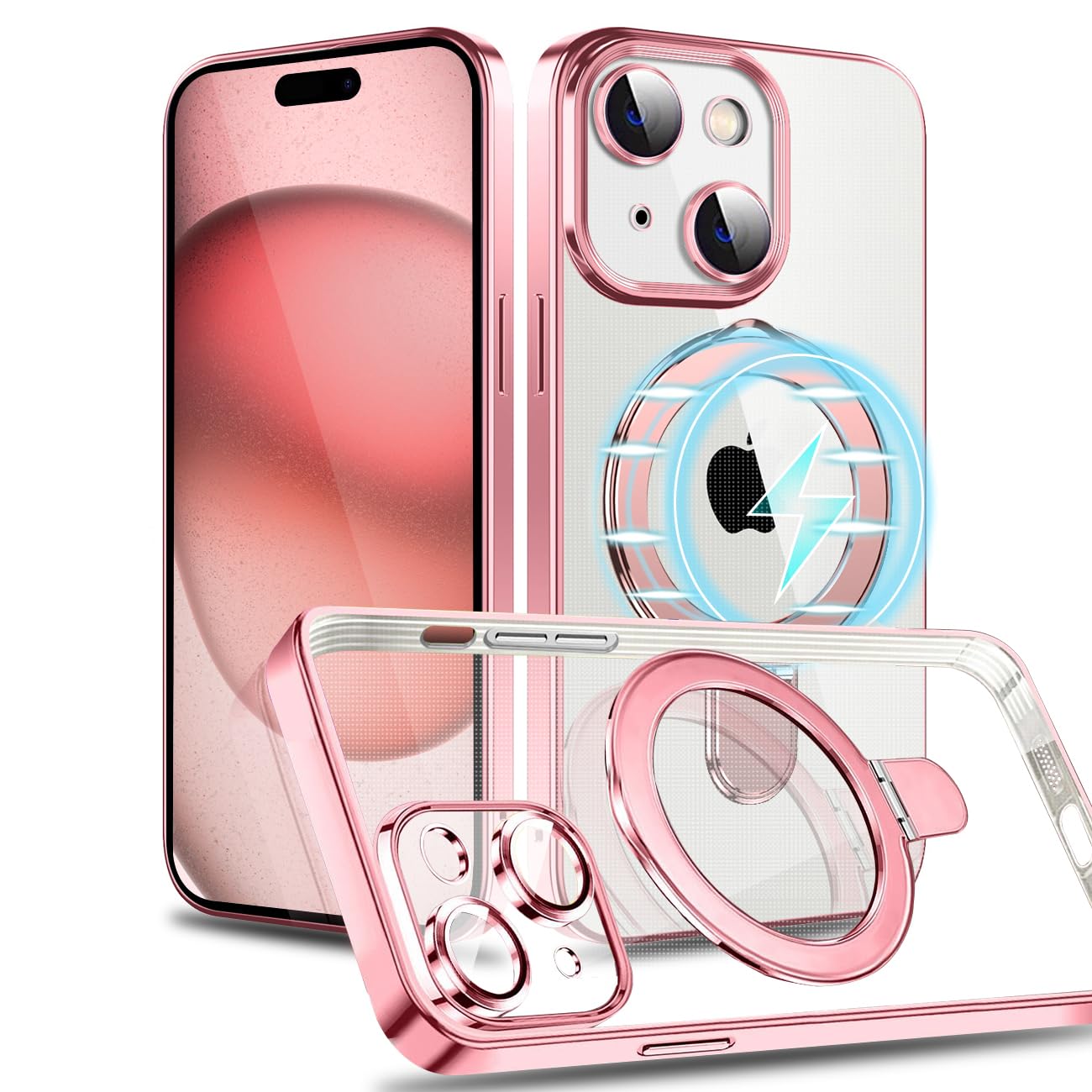 Amazon.co.jp: MuZiF iPhone 14 Plus 用 ケース MagSafe対応 リング