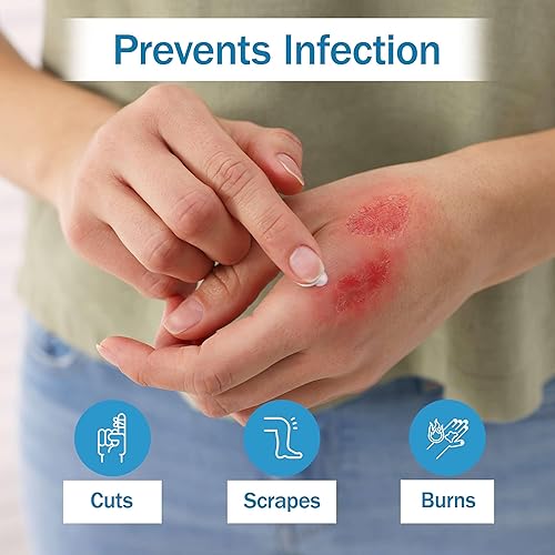 Miniatura 4 de Paquetes de ungüento antibiótico de bacitracina - 144 paquetes de ungüento de zinc bacitracina USP - Ayuda a prevenir infecciones en cortes menores,