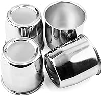 Vista 30 de 4 Piezas Tapas Centrales de Rueda de Remolque de 2.64 Pulgadas Push Through Diámetro de 2.64" Altura 2.4" para Rin de Camión SUV RV, Cubierta