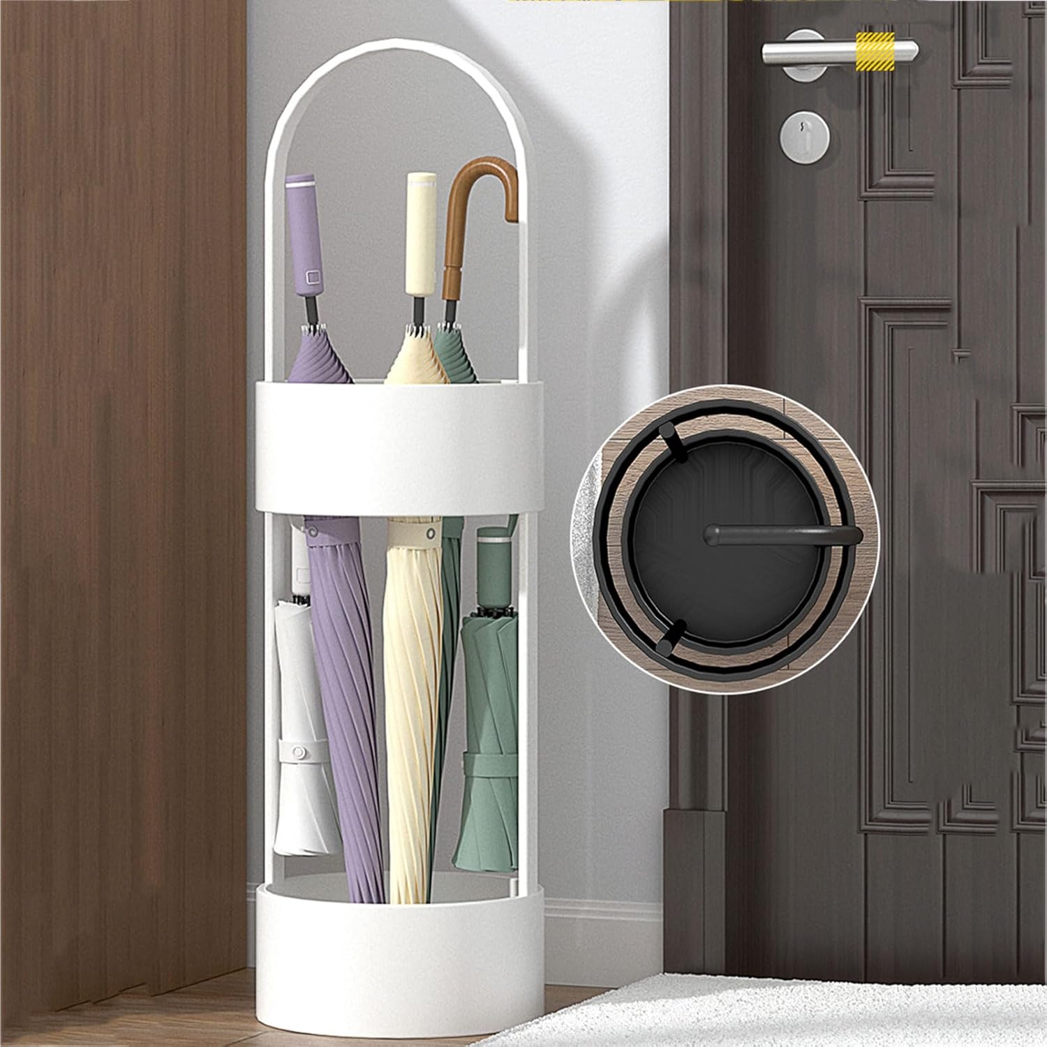 Modern , Space-Saving Indoor Umbrella Holder for Long & Short Umbrellas, Stylish Design for Home nization, Decorative Storage Solution.