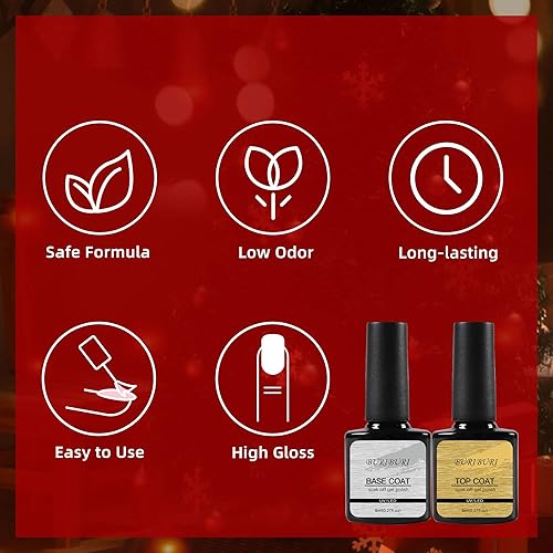 Miniatura 5 de Kit de regalo de esmalte de uñas de gel sólido, 6 colores con brillantina, juego de esmalte de gel de pudín en crema con brillantina, gel para