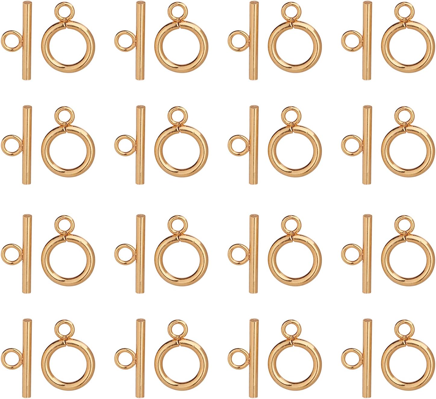 Amazon.com: 100 Pack Jewelry Clasp, Gold Bracelet Clasps Sets Alloy ...