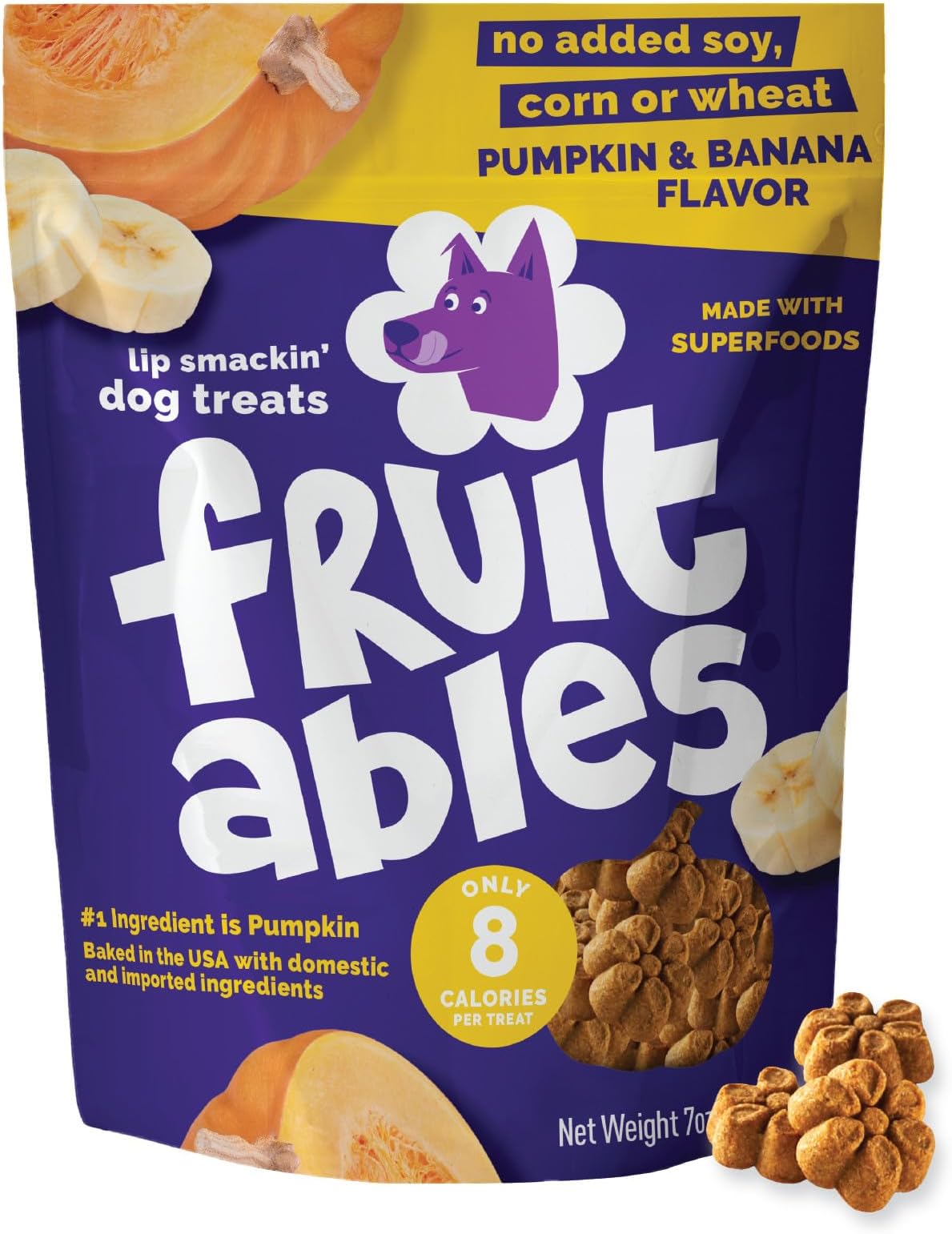 Baked Dog Treats Pumpkin And Banana Flavor 198G