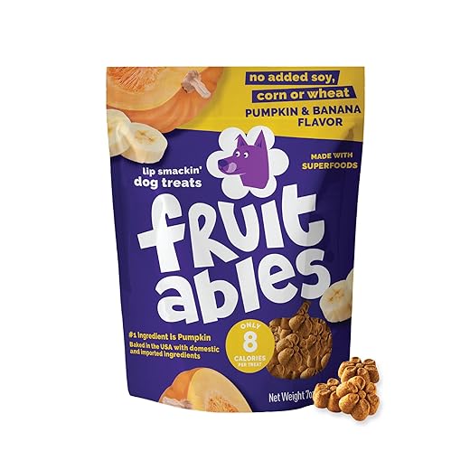 Fruitables Dog Treats Pumpkin & Banana Flavor, 7 oz