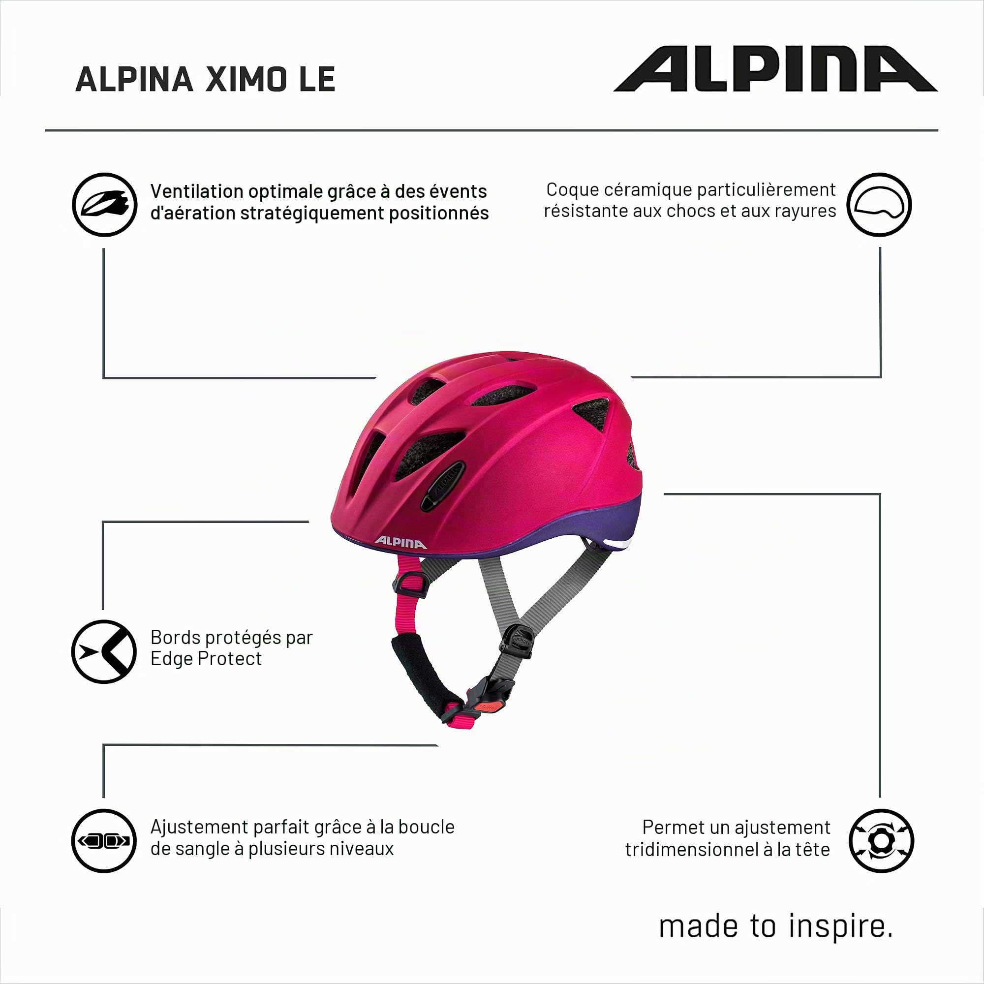 ALPINA XIMO Le Helm 2024 Blue Matt