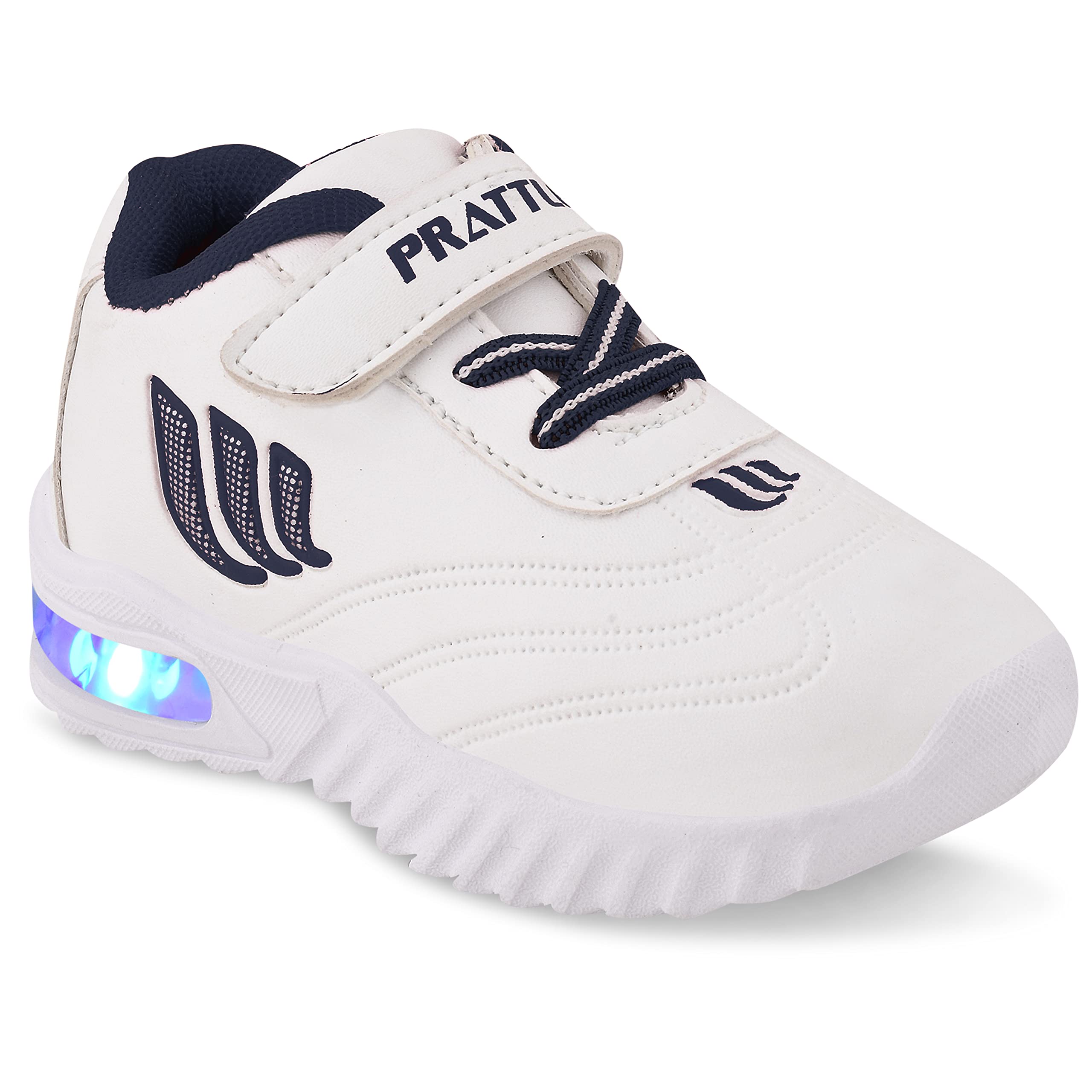 Prattle Foot Kids LED Sneakers, Stylish LED Shoes for Boys and Girls, Casual Shoes for Kids (Navy,4.5-5 Years) (B0D4734Z7K) Amazon Price History, Amazon Price Tracker