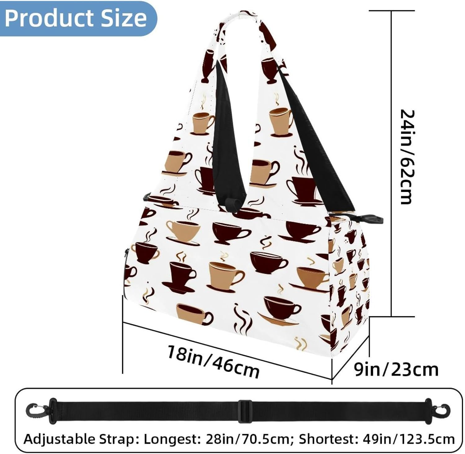Yoga Mat Bag, Gym Workout Bag with Shoe Compartment, Coffee Pilates Bag for Women, Quick Access Storage Yoga Tote Bag for Sports Travel Office