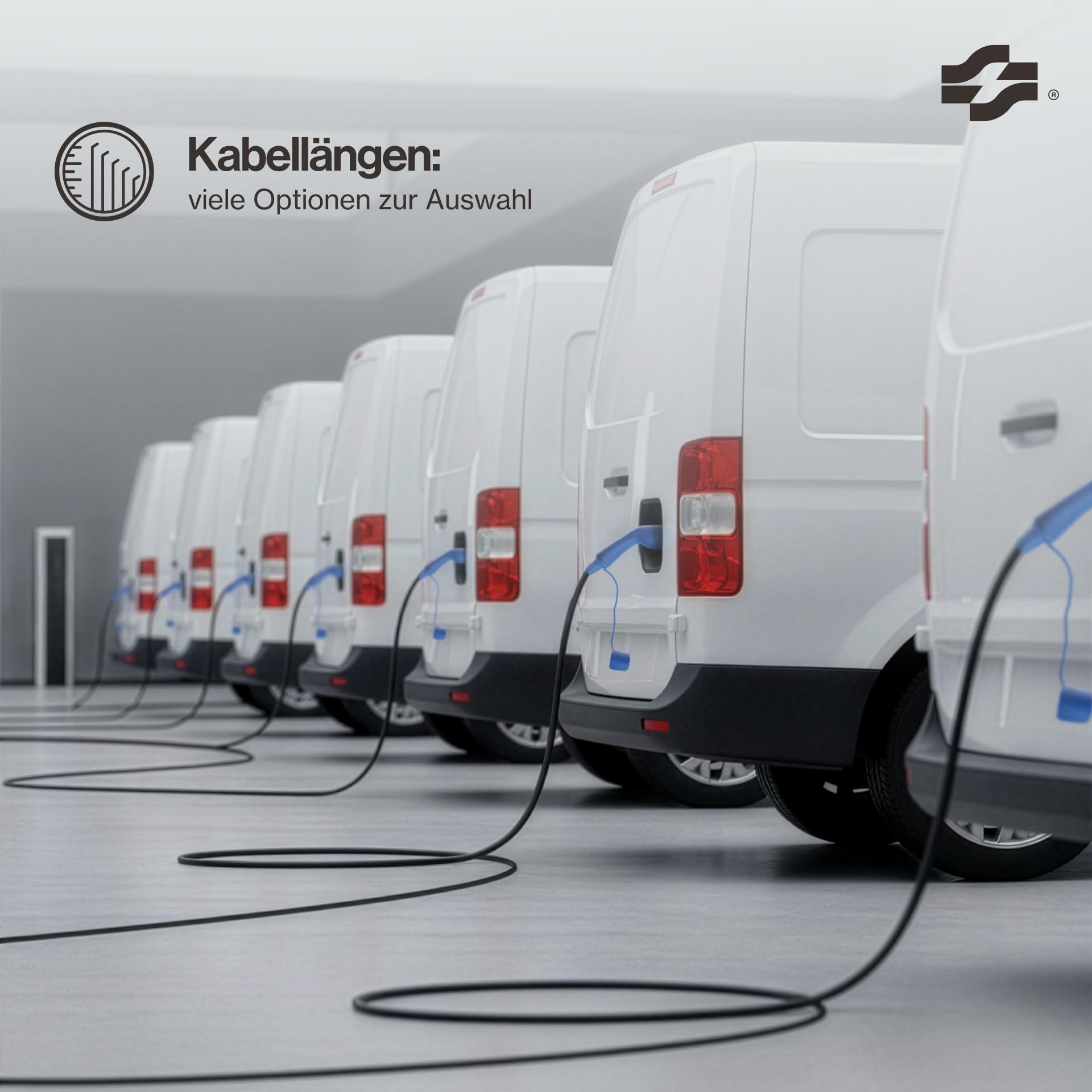 Voldt Cavo di Ricarica Tipo 2 22 kW 32 A, 3-fase per Auto Elettriche EV PHEV, Cavo di Ricarica Tipo 2 a Tipo 2 Modalità 3, Adatto per Modello S/X/Y/3, ID.4, E-Tron, e-208, I4, IX1, Zoe, Protezione