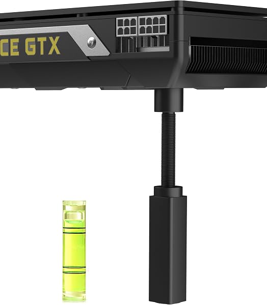 Soporte Tarjeta Grafica GPU, Soporte Tarjeta De Video,GPU Holder, Negro, L/74mm-120mm - 1