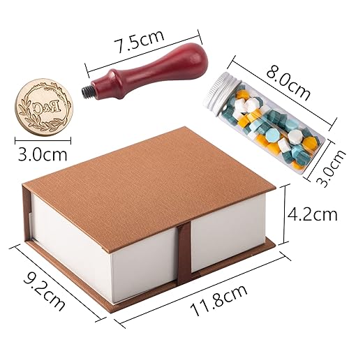 Miniatura 7 de STAMTECH Sello de cera personalizado, sello de cera personalizado con caja de regalo, sello de cera personalizado, crea tus propios sellos, ideal