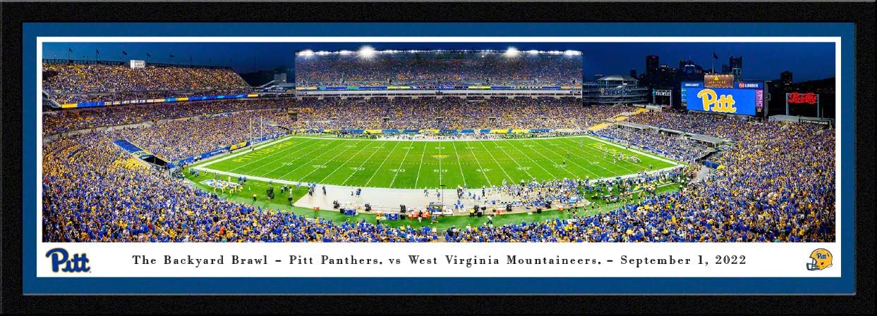 Pitt Panthers Football, Backyard Brawl - Panoramic Wall Decor and Posters by Blakeway Panoramas