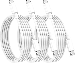 Apple USB C Charger Cable 1M, 3Pack 60W USB C to USB C Cable, Fast Charging Type C Cable Lead for iPhone 17 16 15 /Air/Pro Max/Plus/Pro, for MacBook Pro/Air 2022/2020, for iPad Pro 2020, iPad Air 4/5