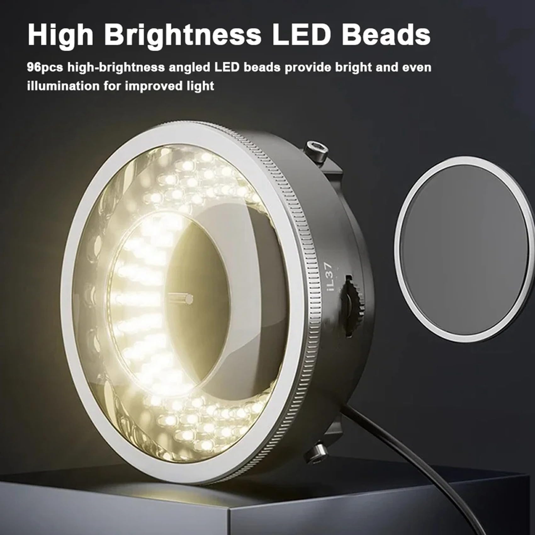 2X IL37 Mikroskop, Polarisierte LED-Ringlichtlampe, Anti-Illuminator-, die Reflexionen Eliminiert