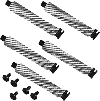PCI Slot Covers Hard Steel PCI Slot Cover Computer Case Expansion Blank Plate for PC Case Dustproof with Screws