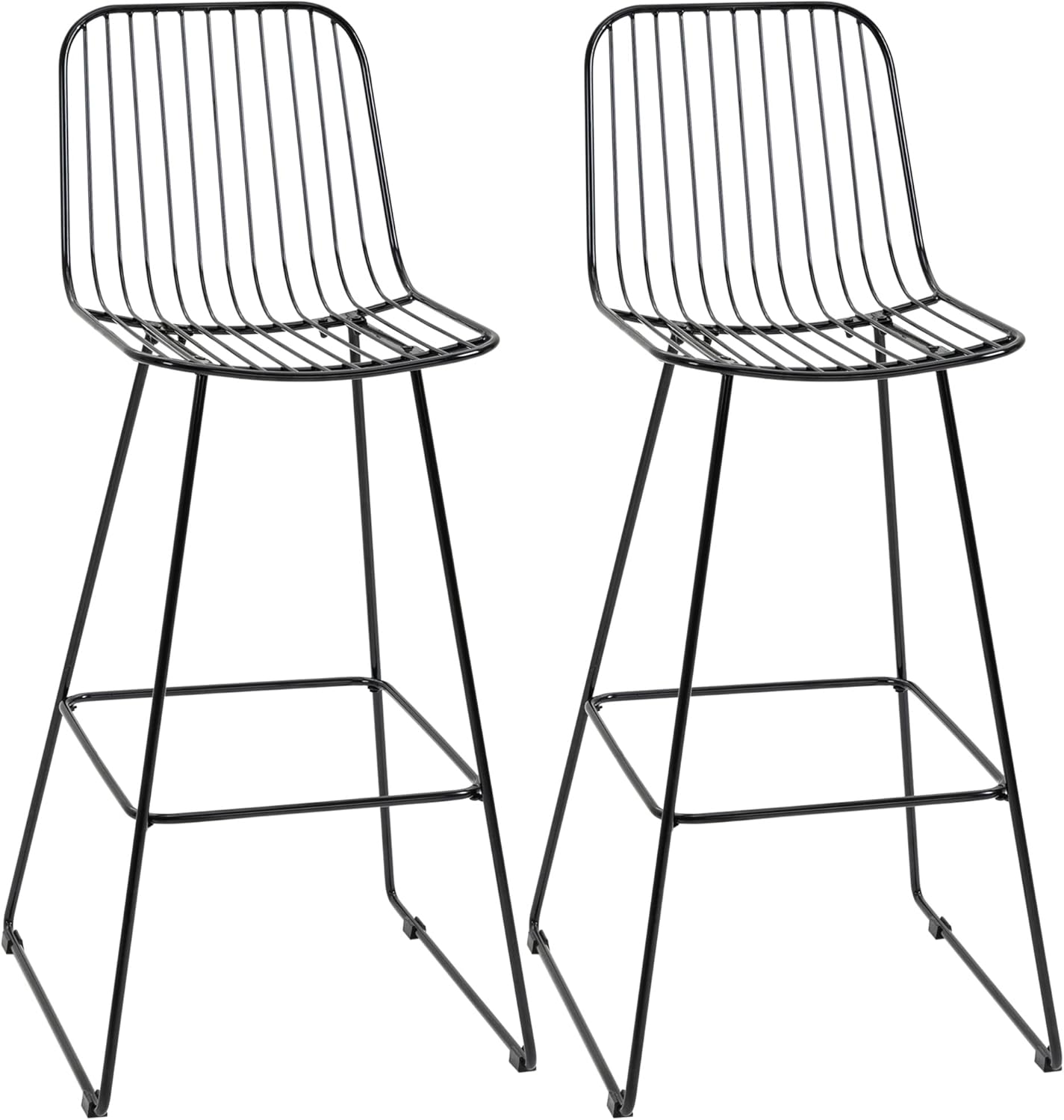Modern Bar Stools, Metal Wire Bar Height Barstools
