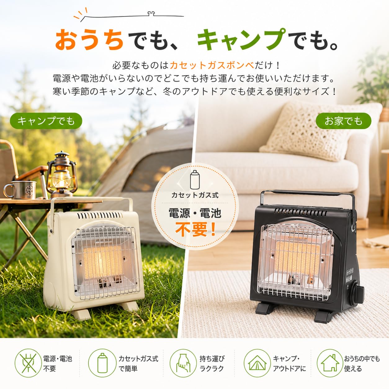 Amazon | 国内安全規格 [PSLPG] 準拠 カセットガスストーブ ガス