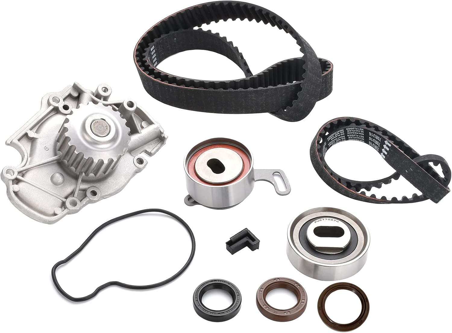 Nakuuly Timing Belt Kit with Water Pump Compatible with 1994-2002 Honda Accord, 1998 Odyssey, 1997-1999 Acura CL, 1998-1999 Isuzu Oasis 2.2L 2.3L L4 SOHC 16V Engine F22B1 F23A1 F23A4 F23A5 F23A7