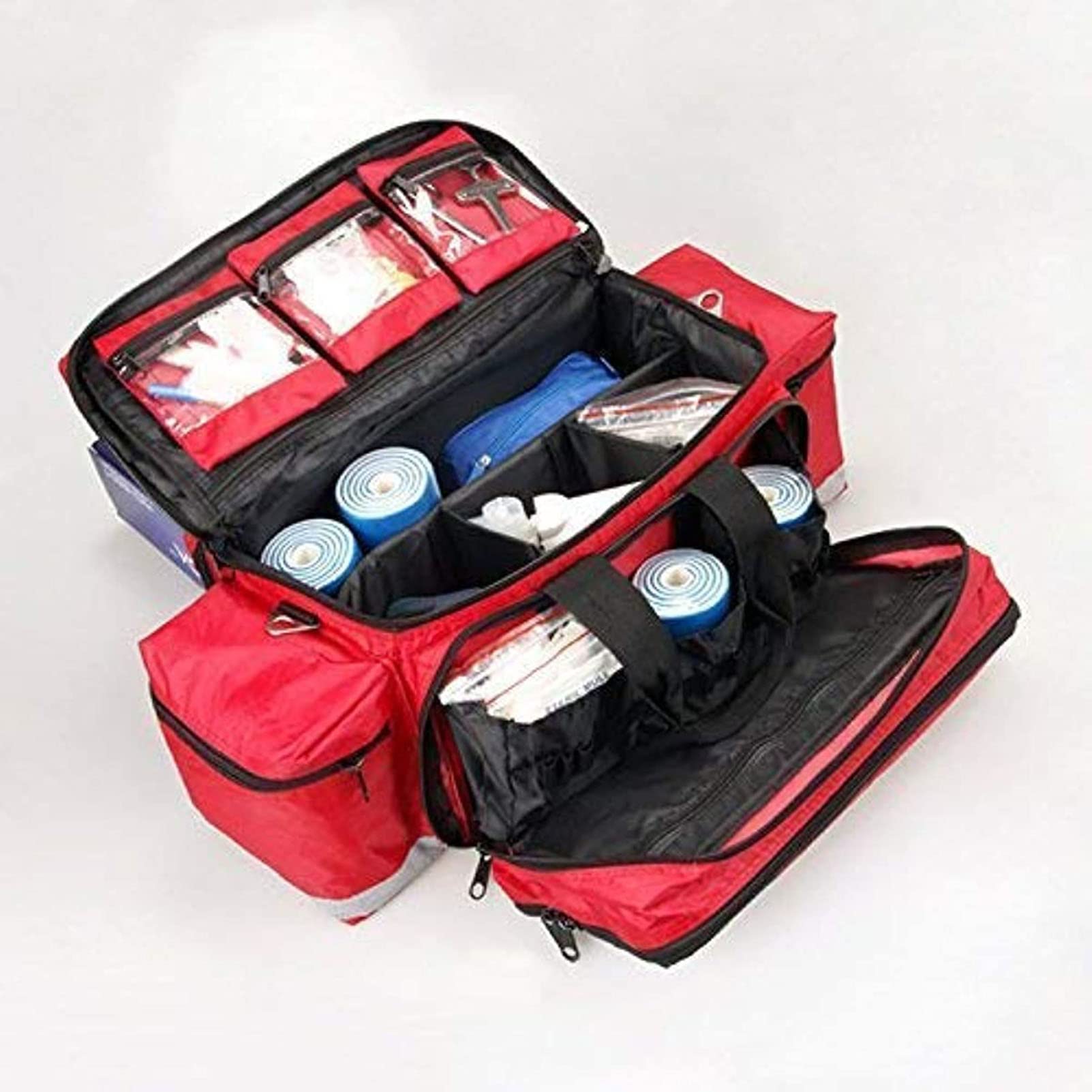 Kit di Pronto Soccorso, Borsa Trauma Completa per La Risposta alle Emergenze, Zaino Medico di Emergenza per La Prevenzione delle Inondazioni E Kit Trauma per La Custodia di Emergenza - Rosso