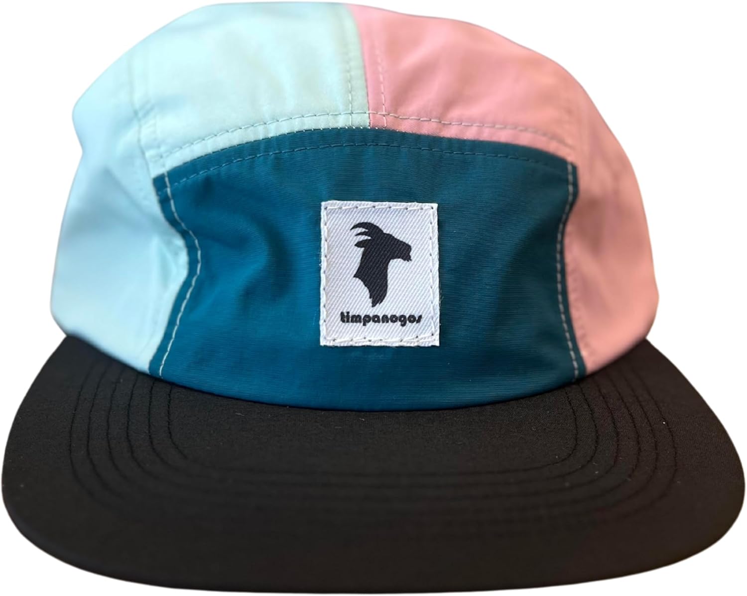 Timpanogos Hiking Co. Goat Hat 5-Panel Multi-Color Nylon Camp Trailrunning Cap