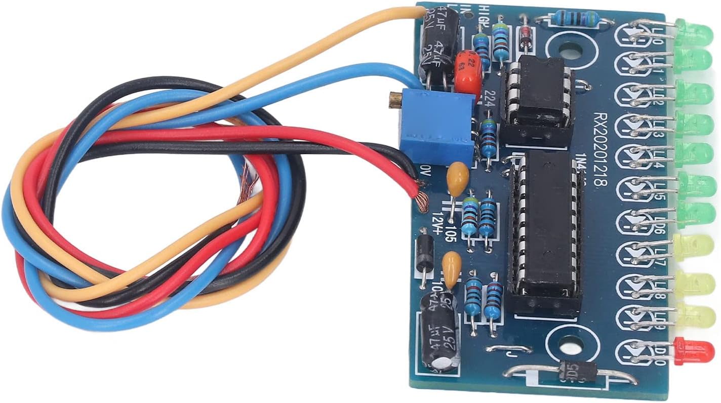 LED Audio Level Indicator Module 10 Segment 11pcs 3mm LEDs Audio Level Indicator Board for VU Meter Preamplifier LED Indicator ModuleLED ModuleLED BoardPreamplifier Ind