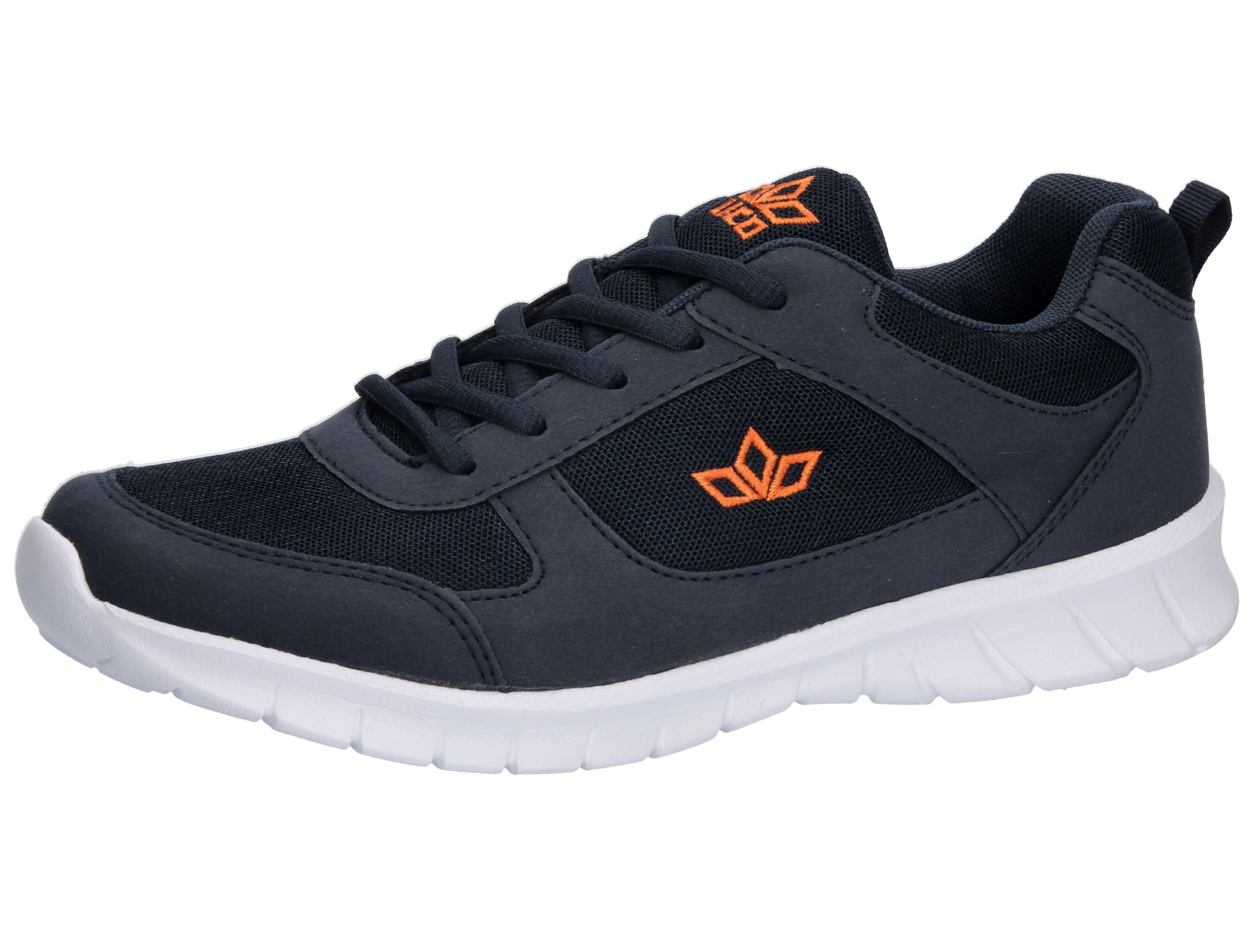 Lico Unisex Kid's Blaine Sneaker, Navy Orange, 2.5 UK Child