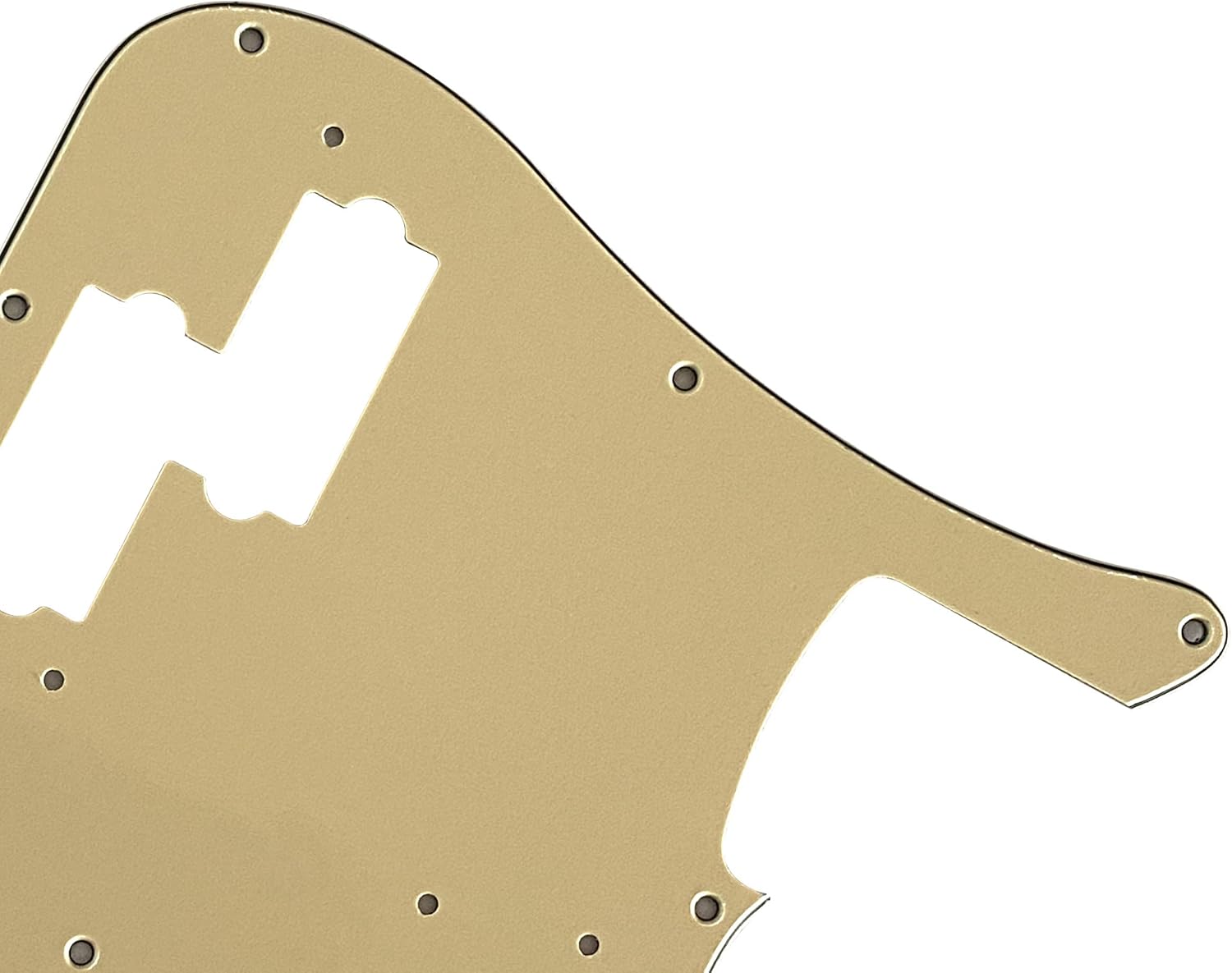 Custom Guitar Pickguard For Fender '62 Precision P Bass (3 Ply Vintage Yellow)
