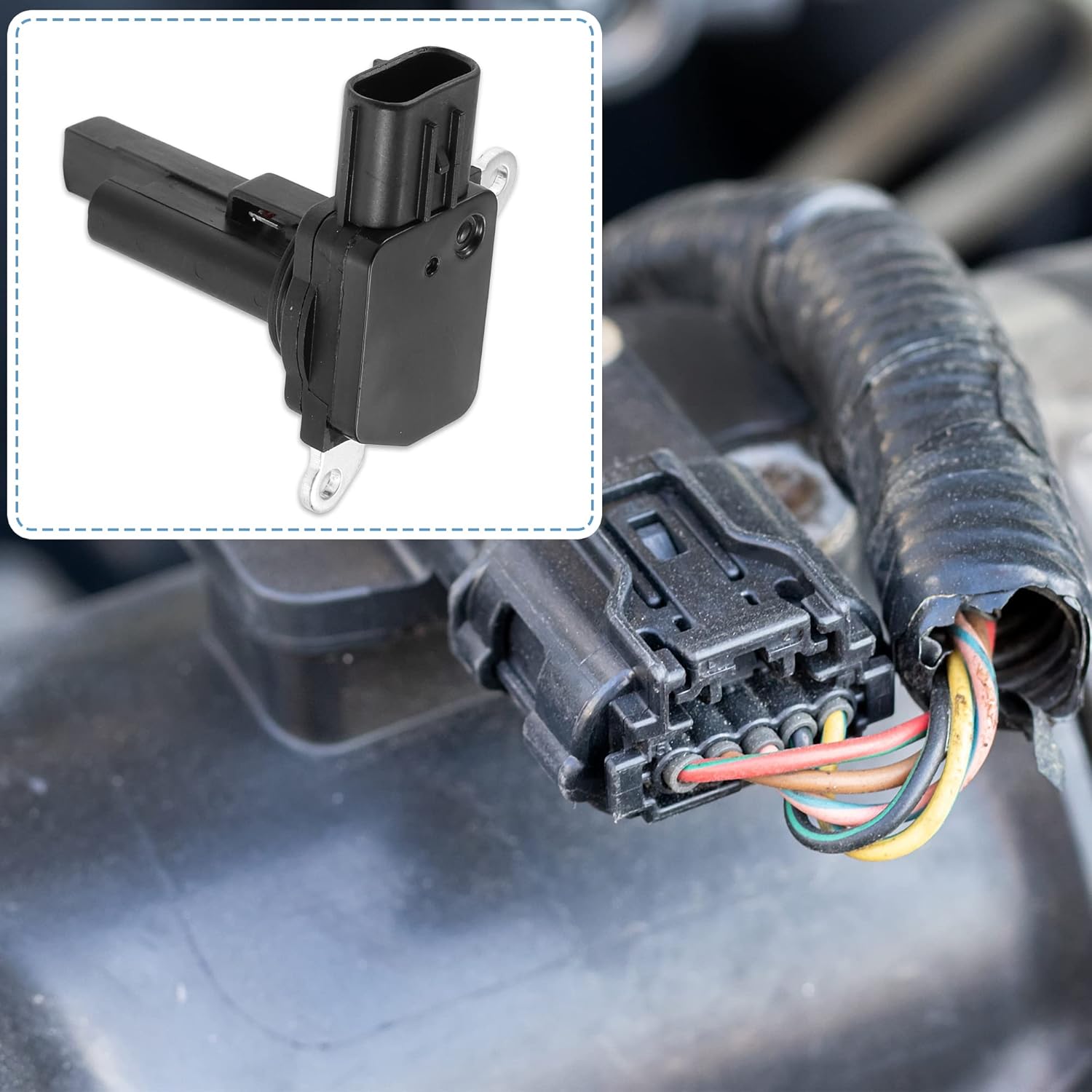 X AUTOHAUX 92232737 Car Mass Air Flow Sensor Meter MAF Sensor Airflow Replacement