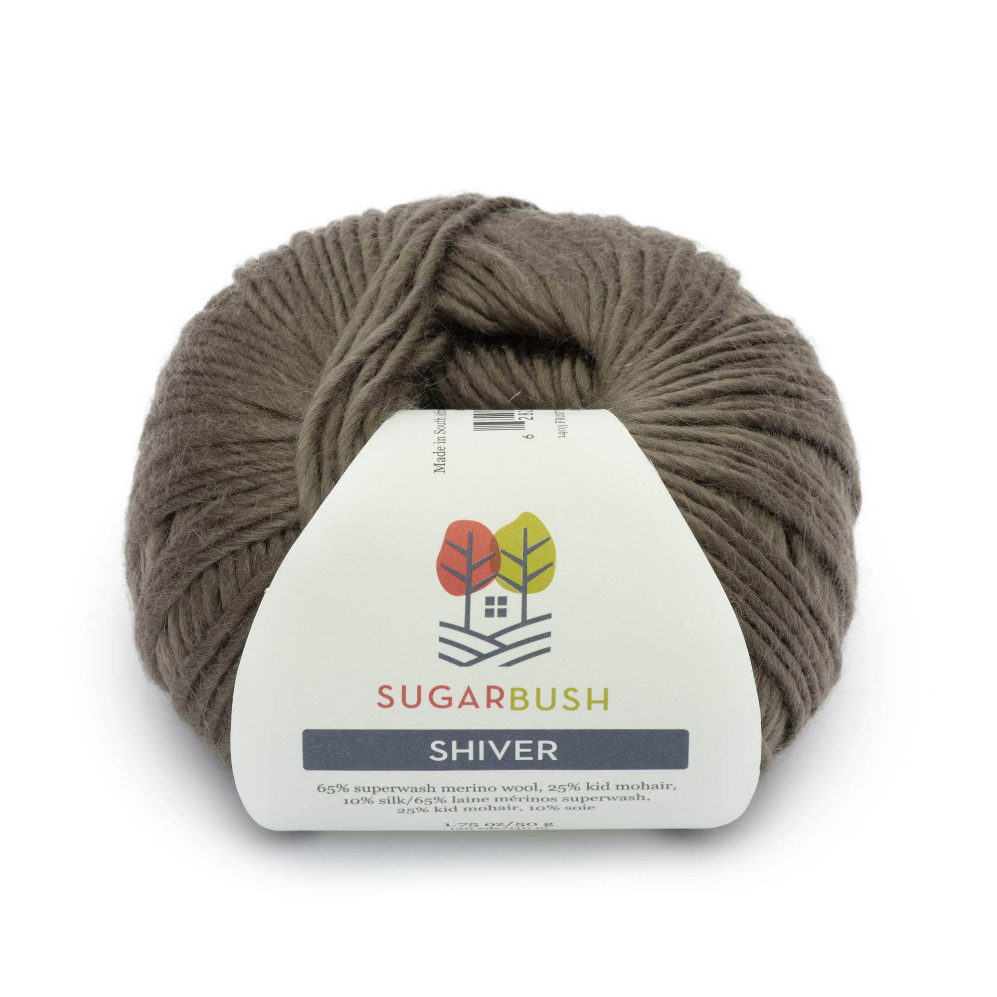 SUGAR BUSHYarns Shiver Yarn, 50g, Frosty Brown