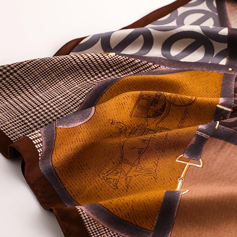 MEISEE 100% Mulberry Silk Long Scarf for Women Large Oblong Sunscreen Shawls Wraps Neck Headscarf Hair Wraps Gift Packed4