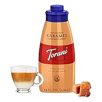 Vista 3 de Torani salsa de caramelo sin azúcar, 64 onzas