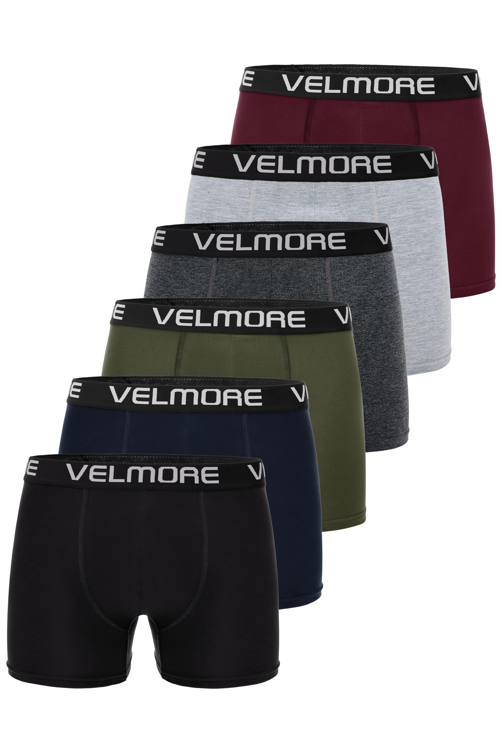 VELMORE 6’lı Kutu Premium Erkek Boxer Likralı ve Pamuklu İç…