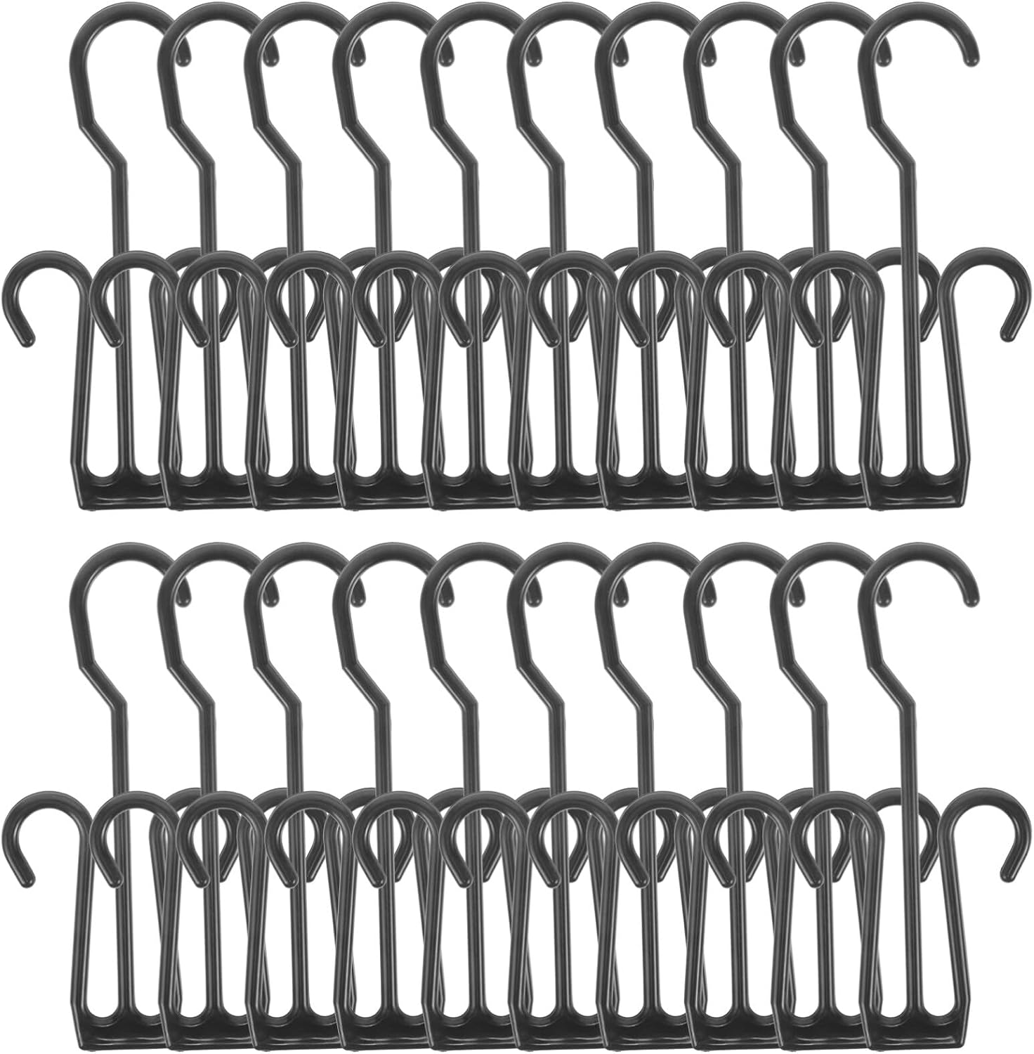 MAGICLULU 20 pcs Shoe Hangers Shoe Storage Hooks for Hanging and Drying Shoes Slippers Drying Organizer Display Hooks for Home Mall Travel 7.87 X 3.38 in